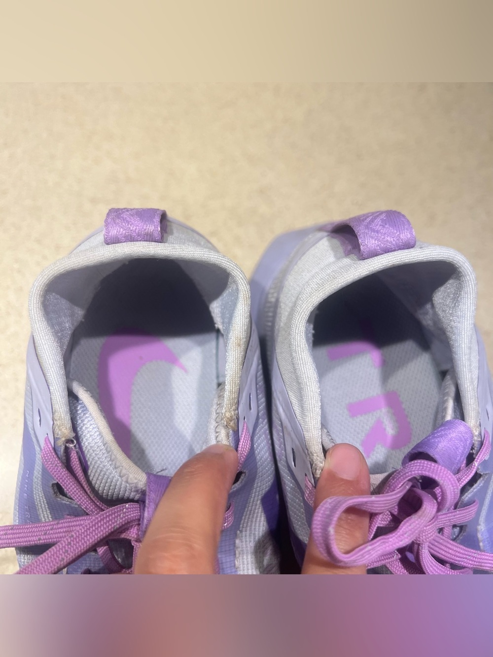 Nike React Pegasus Trail 4 GTX Gore-Tex Sneakers Shoes Oxygen Purple Size 8 - Picture 8 of 11